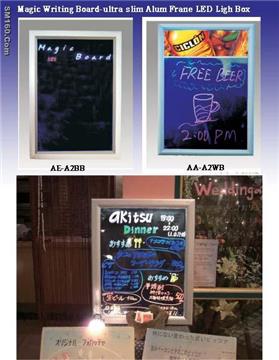Magic Writing Board-ultra slim Alum Frane LED Ligh Box