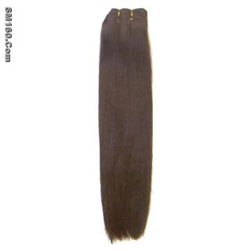 silky straight human hair weaving