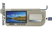 7inch sun visor  monitor with Memory card slot