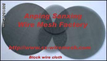 Black wire cloth