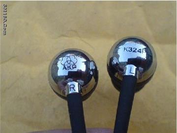  Original AKG K324p eaprhone chrome color Silver in box