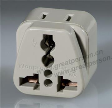 Universal travel adapter w/ US NEMA1-15R receptacle series