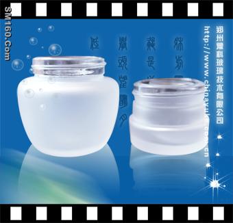 Cosmetic-bottle glass frosting powder