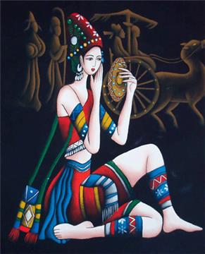 batik & oil paintings of handicraft