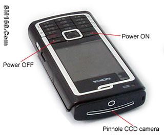 Wireless CCD spy camera cellphone