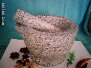 natural granite stone mortar & pestle