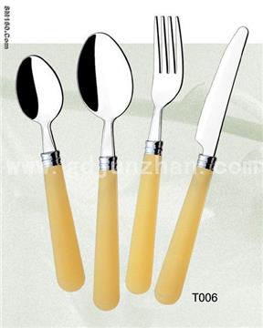 Plastic Handle Cutlery,Stainless Steel Cutlery,Tableware,Flatware