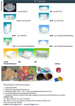  degradable tableware