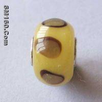 Handmade sterling silver core lampwork glass beads