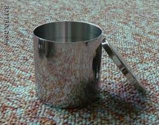 Stainless steel cotton canister 