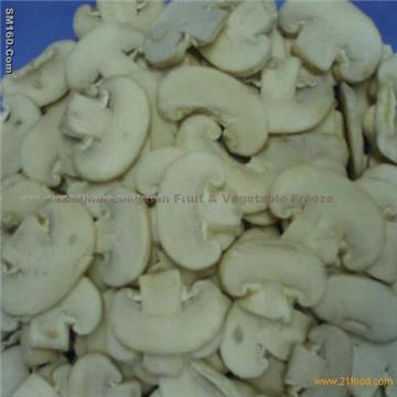 Frozen not blanched mushroom slices
