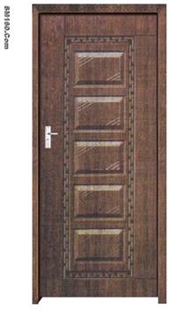 2 panel galvanized hollow metal door, panel steel door