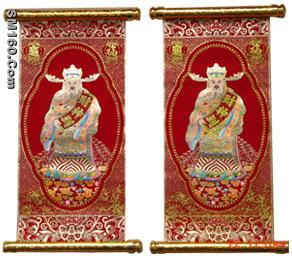 Flocking machine for spring festival scrolls