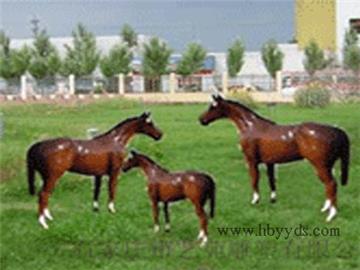 fibreglass simulation horse sculpture