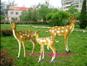 fibreglass simulation deer sculpture