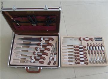 24pcs kitchen knife set