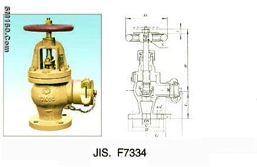 MARINE BRONZE ANGLE HOSE VALVE 