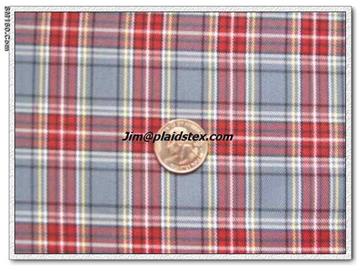 Polyester plaid fabric