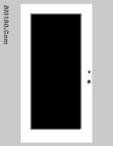 wood edge pre-cut-out door