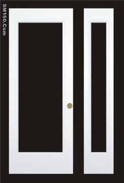 pre-cut-out double door