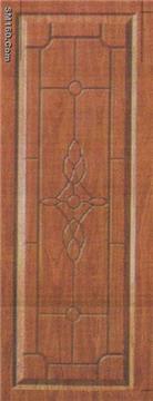 wood edge pvc coated metal door