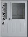 glass steel double door