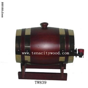 wooden barrel