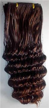 synthetic weft hair