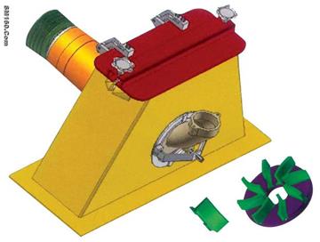 curve blade blasting wheel 