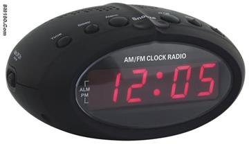 AM/FM LED ALARM CLOCK RADIO 