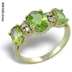 gemstone ring,peridot ring
