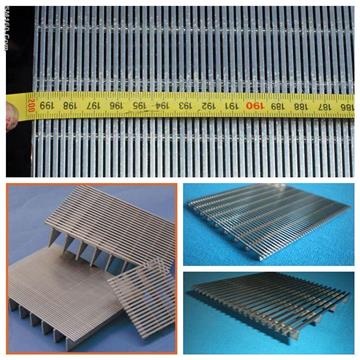 Flat wedge wire screen Panel