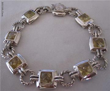 David Yurman inspired jewelry, gemstone bracelet