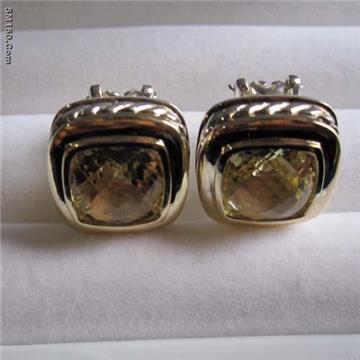 David Yurman inspired jewelry, earrings, gemstone earring 