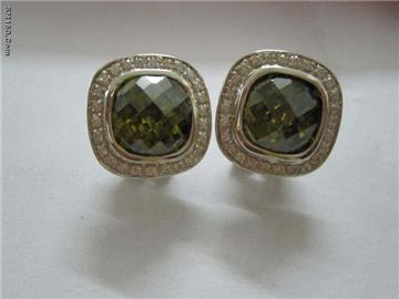 zirconia earring,David Yurman inspired jewelry, earrings