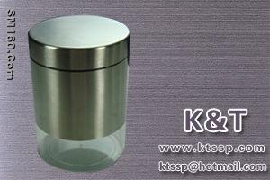 Stainless steel round sealed jar 