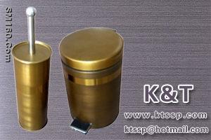 Stainless steel plating toilet brush