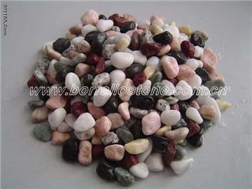 mixed color pebble