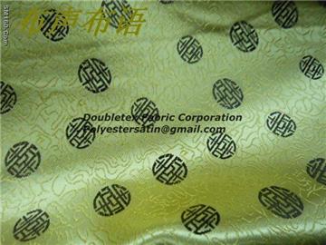 Silk brocade fabric