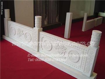 sell snow white marble railing 