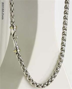6mm Wheat Chain Necklace,david yurman jewelry,925 silver jewelry