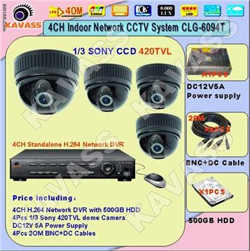 4CH Indoor CCTV Dome Camera