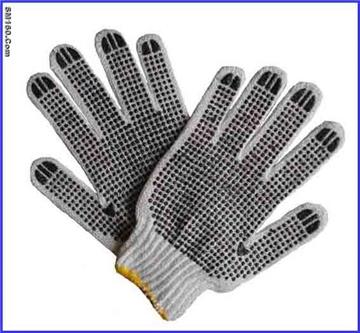 cotton dotted gloves