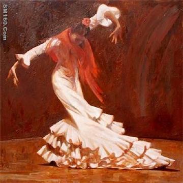 Flamengo oil painting handmade on canvas