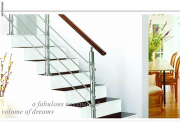 offer stainless steel stairs,steel-wood staircase2