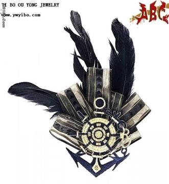 Fashionable Feather Breast Flower