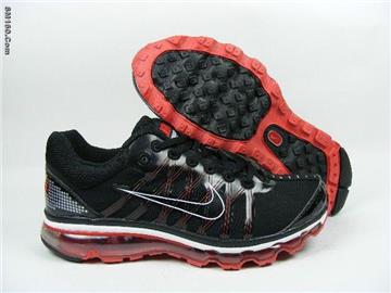nike men shoes airmax 2009 black and red---free shipping