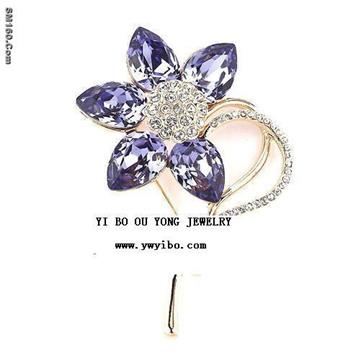 Crystal  Diamond  Brooches
