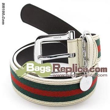 Gucci Belts Gucci Signaure Web With Leather Silver Buckle Off-White 12