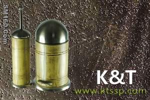 Stainless steel trash can set